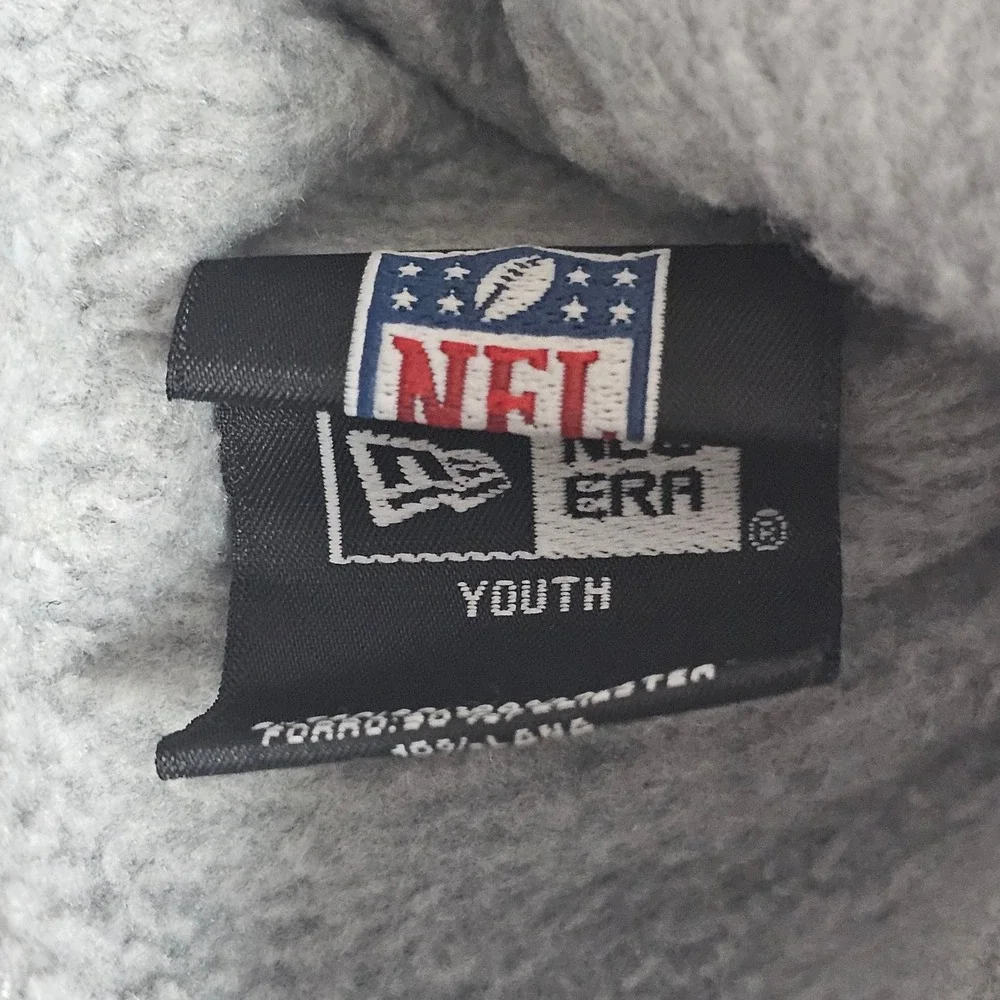 New‎ Era Kansas City Chiefs NFL Youth Beanie Hat Gray Ribbed Fleece Lined Knit
